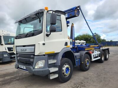 2017 DAF CF400 8x4 Hook Loader