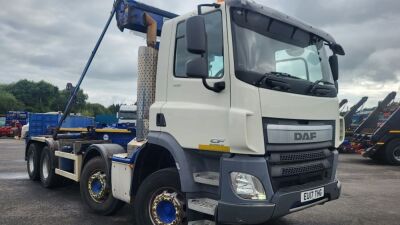 2017 DAF CF400 8x4 Hook Loader