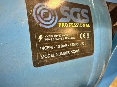 SGS SC90B 240V 90ltr Air Compressor - 6