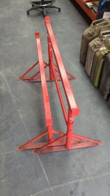 Pair of Height Adjustable Trestles