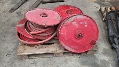 4x Industrial Water Hose Reels