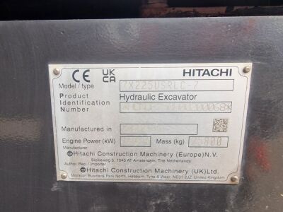 2022 Hitachi  ZX225USRLC-7 Excavator - 8