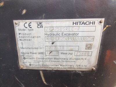 2022 Hitachi  ZX225USRLC-7 Excavator - 25