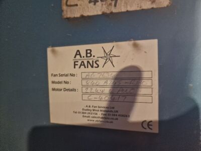 AB Fans 840 A245-R180 22kw Fan - 3