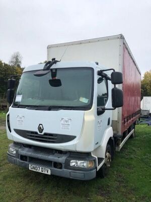 2007 Renault Midlum 190 DXi 4x2 Curtainside Rigid