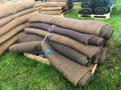 9 x Rolls 6' Various Length Green Matting - 3