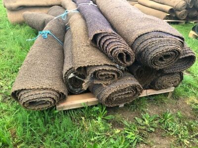 9 x Rolls 6' Various Length Green Matting - 4