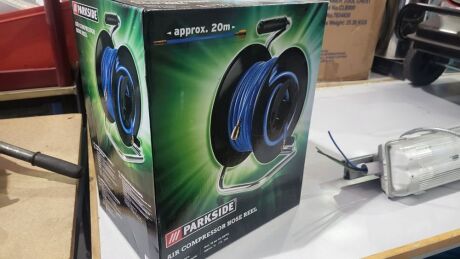 Unused Parkside 20M Air Compressor Hose Reel