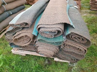 19 x Rolls 6' Various Length Green Matting - 2