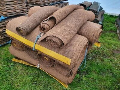 14 x Rolls 4' 6' Various Length Natural Matting