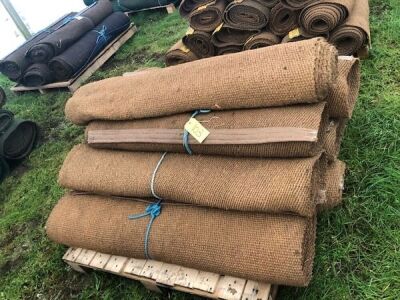 10 x Rolls 4' x 6" Various Length Natural Matting