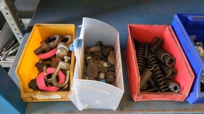 Quantity of Large Bolts, Large Washers, Large Nuts & Smaller Nuts, Bolts, Washers & Various Springs