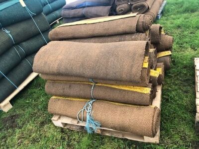 16 x Rolls 20ft Various Width Natural Matting