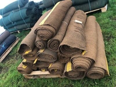 16 x Rolls 20ft Various Width Natural Matting - 2