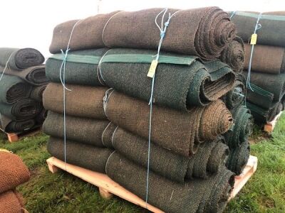 9 x Rolls 4' x 60' Various Length Green Matting - 3