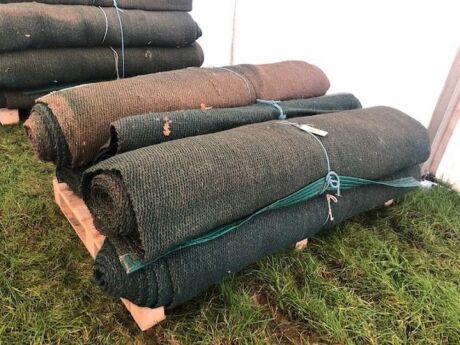 6 x Rolls 6' Various Length Green Matting