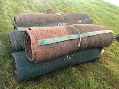 6 x Rolls 6' Various Length Green Matting - 4