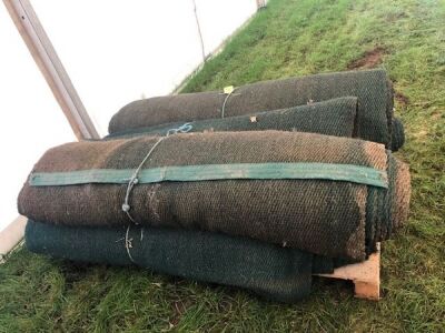 6 x Rolls 6' Various Length Green Matting - 6