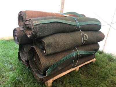 8 x Rolls 6' x 60' Various Length Green Matting