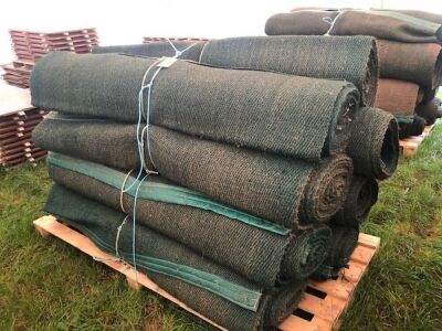 8 x Rolls 6' x 15m Various Length Green Matting