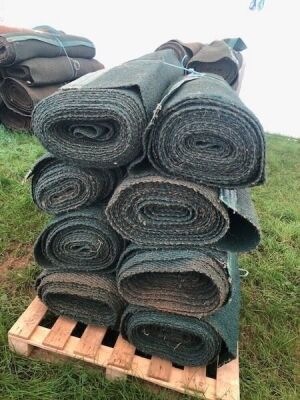 8 x Rolls 6' x 15m Various Length Green Matting - 5