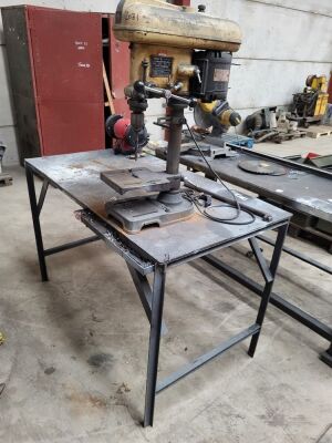 Steel Workbench with Fobco Pillar Drill & Sealey Heavy Duty Bench Grinder - 2