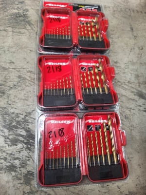 3x Metal Drill Set