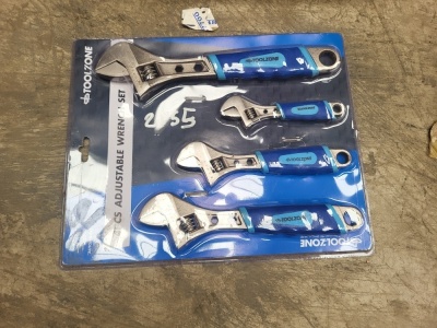 4pc Adjustable Spanner Set