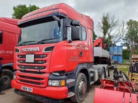 2014 Scania R520 V8 6x2 Twin Rear Lift Tractor Unit