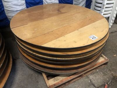 7 x 5' Portable Floormaker Round Tables 