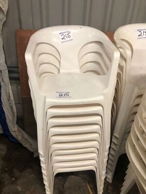 50 x White Resin Patio Chairs - 4