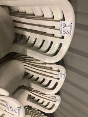 50 x White Resin Bistro Chairs - 6
