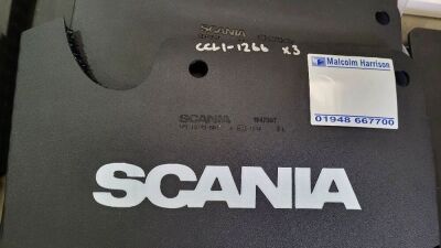 3x Scania Plastic Mud Flaps with Anti Spray