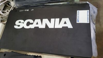 6x New & Unused Scania Large Rubber Mud Flaps