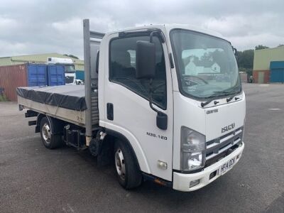 2014 Isuzu Grafter N35 120 3.5ton 4x2 Alloy Body Dropside Flat - 2