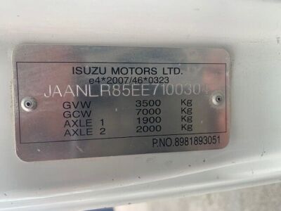 2014 Isuzu Grafter N35 120 3.5ton 4x2 Alloy Body Dropside Flat - 15