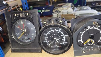 Large Quantity of Old School Scania Tacho Clocks