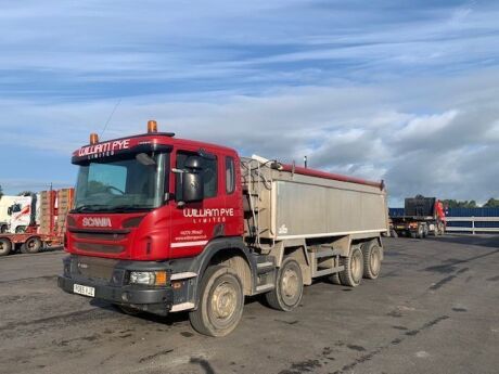 2016 Scania P410 8x4 Insulated Tarmac Spec Alloy Body Tipper