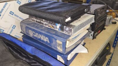 Miscellaneous Lorry Parts, Laptop Bag, Paper Work, 3x Radios, Technord Remote - 2
