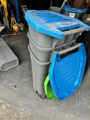 3x 110ltr Bins with Lids - 3