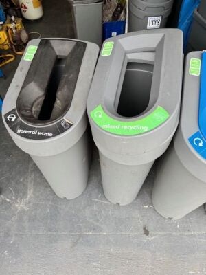 4x 70ltr Recycling Bins - 3