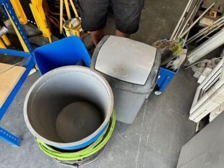 Quantity of Bins, Mop Bucket & Mop