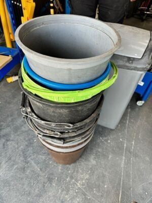 Quantity of Bins, Mop Bucket & Mop - 2