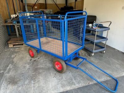 4 Wheel Trolley with Mesh Sides