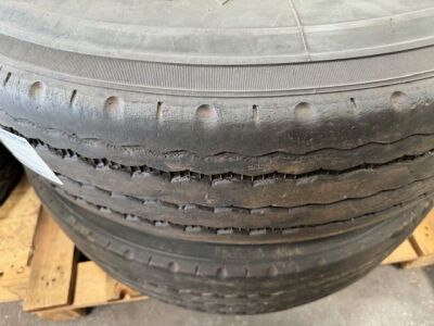 2x 22.5 Alcoa10 Stud Alloys with Tyres - 3