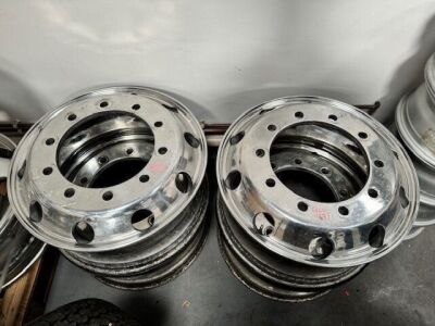 4x Used 10 Stud Alloy Wheel Rims