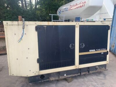 2012 Kohler 25QREZG 25 KVA Gas Generator