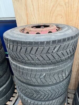 6x Various Steel Wheels & Tyres