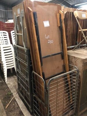 6 x 6ft x 2ft Trestle Tables + Trolleys - 2