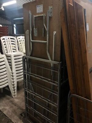 6 x 6ft x 2ft Trestle Tables + Trolleys - 3